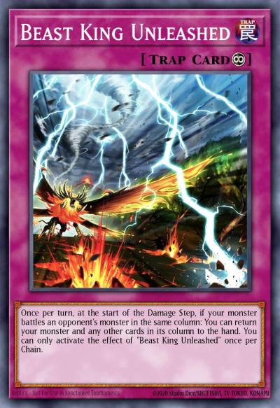 Beast King Unleashed Super Rare MP22-EN171 2022 Tin of the Pharaohs Gods Yugioh card