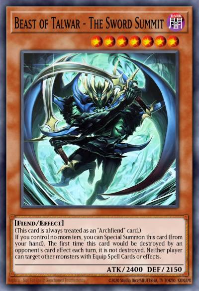 Beast of Talwar - The Sword Summit Common SUDA-EN087 Supreme Darkness Yugioh card