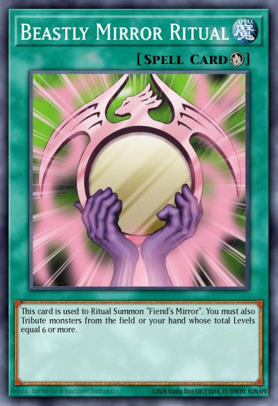 Beastly Mirror Ritual Super Rare PRC1-EN002 Premium Collection Tin Yugioh card