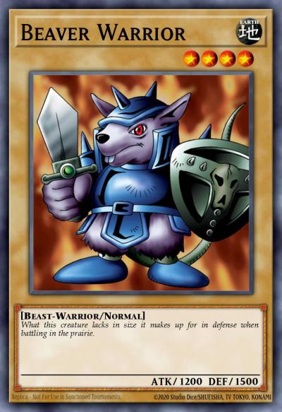 Beaver Warrior Common DB1-EN121 Dark Beginning 1 Yugioh card