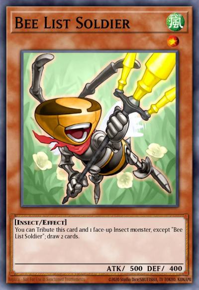 Bee List Soldier Common CRMS-EN036 Crimson Crisis Yugioh card