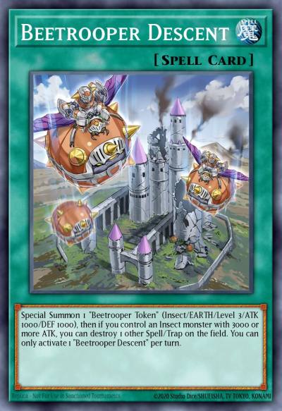 Beetrooper Descent Common MP22-EN240 2022 Tin of the Pharaohs Gods Yugioh card