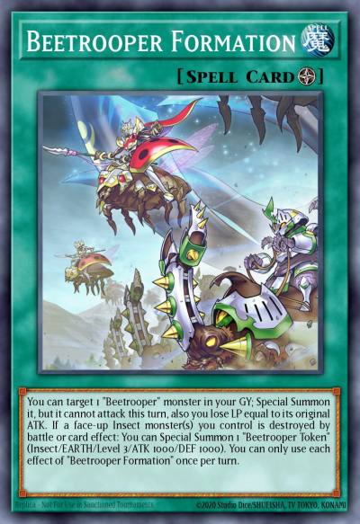 Beetrooper Formation Common MP22-EN178 2022 Tin of the Pharaohs Gods Yugioh card