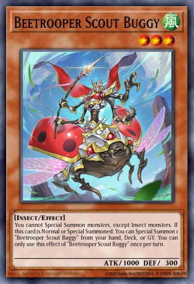 Beetrooper Scout Buggy Rare MP22-EN117 2022 Tin of the Pharaohs Gods Yugioh card