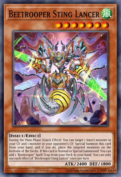 Beetrooper Sting Lancer Common MP22-EN175 2022 Tin of the Pharaohs Gods Yugioh card