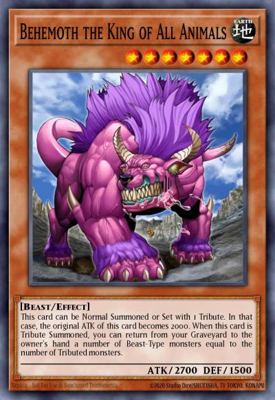 Behemoth the King of All Animals Super Rare DR3-EN134 Dark Revelation Volume 3 Yugioh card