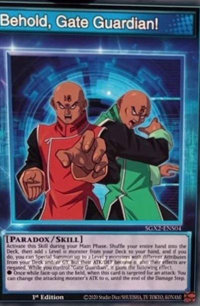 Behold Gate Guardian Common SGX2-ENS04 Speed Duel GX Midterm Paradox Yugioh card
