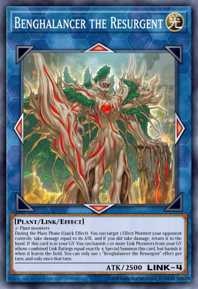 Benghalancer the Resurgent Secret Rare LIOV-EN048 Lightning Overdrive Yugioh card