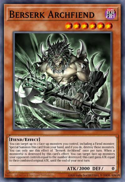Berserk Archfiend Common MP25-EN309 2025 Mega-Pack Tin Yugioh card