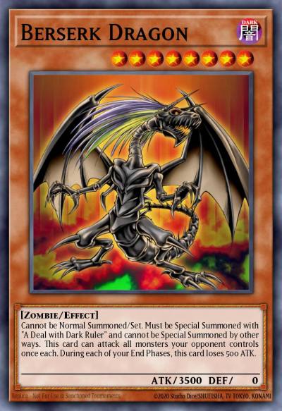 Berserk Dragon Super Rare DCR-019 Dark Crisis Yugioh card