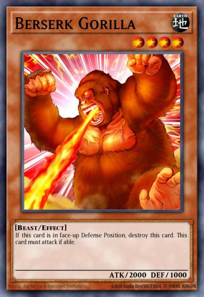 Berserk Gorilla Rare BP03-EN008 Battle Pack 3 Monster League Yugioh card