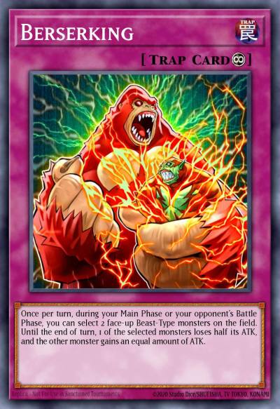 Berserking Rare RGBT-EN089 Raging Battle Yugioh card