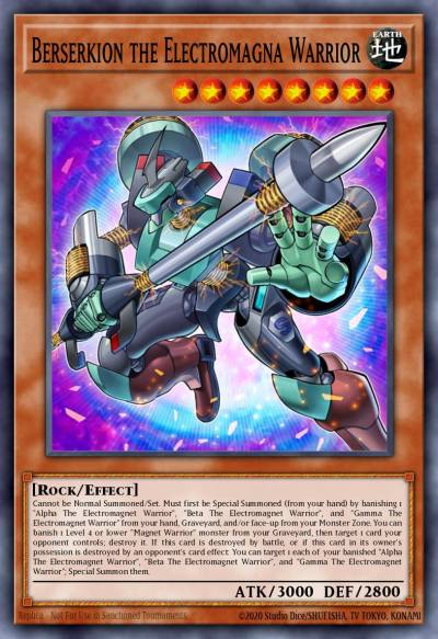 Berserkion the Electromagna Warrior Ultra Rare SDMY-EN004 Structure Deck Yugi Muto Yugioh card