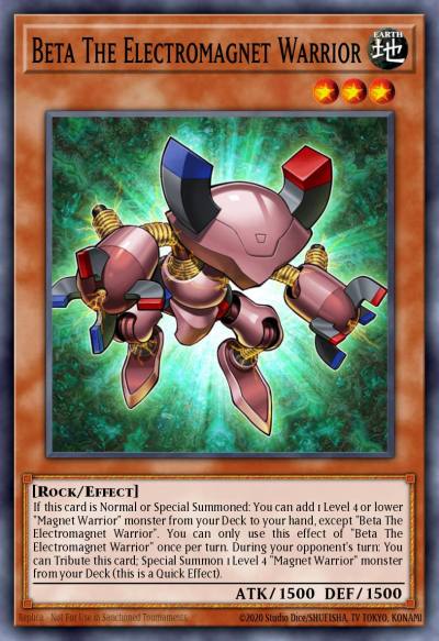 Beta The Electromagnet Warrior Super Rare SDMY-EN002 Structure Deck Yugi Muto Yugioh card