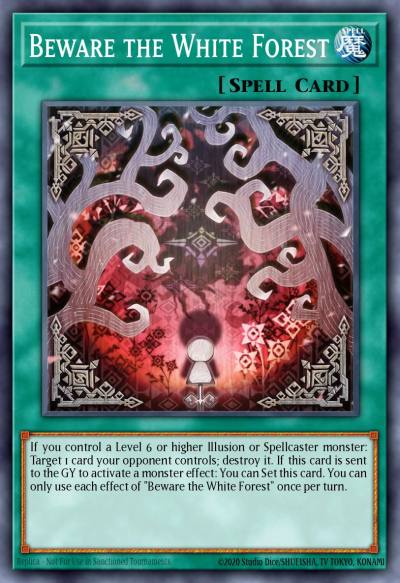 Beware the White Forest Ultra Rare MP25-EN227 2025 Mega-Pack Tin Yugioh card