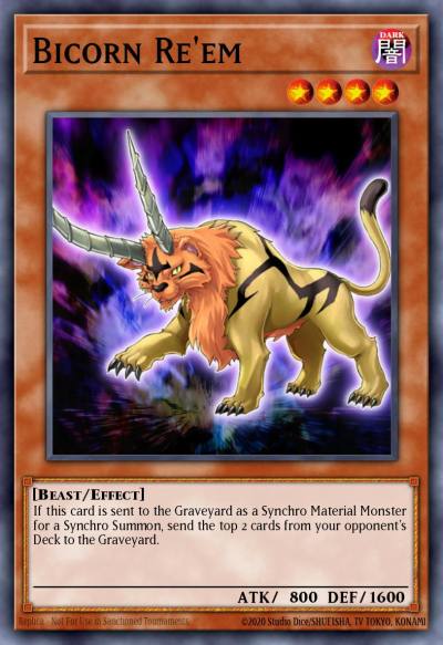 Bicorn Reem Common DREV-EN013 Duelist Revolution Yugioh card
