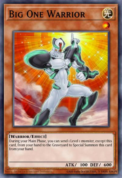 Big One Warrior Super Rare DP10-EN015 Duelist Pack Yusei 3 Yugioh card