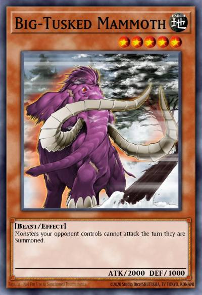 Big-Tusked Mammoth Rare DR3-EN135 Dark Revelation Volume 3 Yugioh card