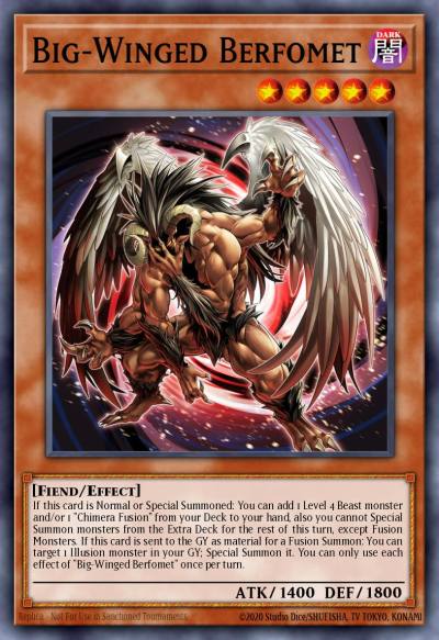 Big-Winged Berfomet Prismatic Secret Rare MP24-EN092 25th Anniversary Tin Dueling Mirrors Yugioh card