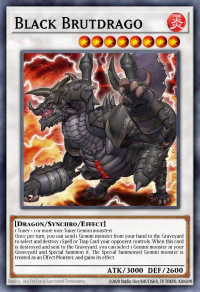 Black Brutdrago Ultra Rare BLGG-EN089 Battles of Legend: Glorious Gallery Yugioh card