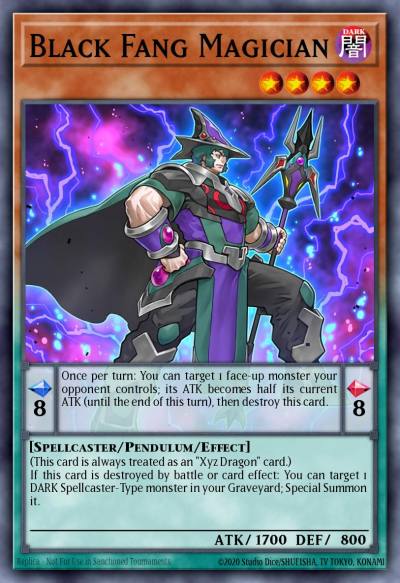 Black Fang Magician Ultra Rare PEVO-EN004 Pendulum Evolution Yugioh card