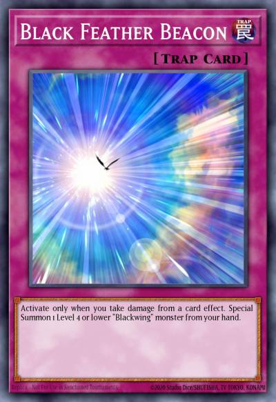 Black Feather Beacon Super Rare DP11-EN029 Duelist Pack Crow Yugioh card