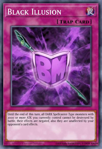 Black Illusion Secret Rare YGLD-ENC00 Yugis Legendary Decks Yugioh card