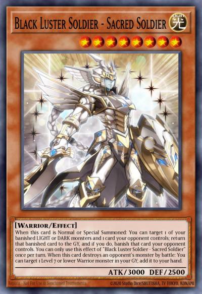 Black Luster Soldier - Sacred Soldier Ultra Rare BOSH-EN097 Breakers of Shadow Yugioh card