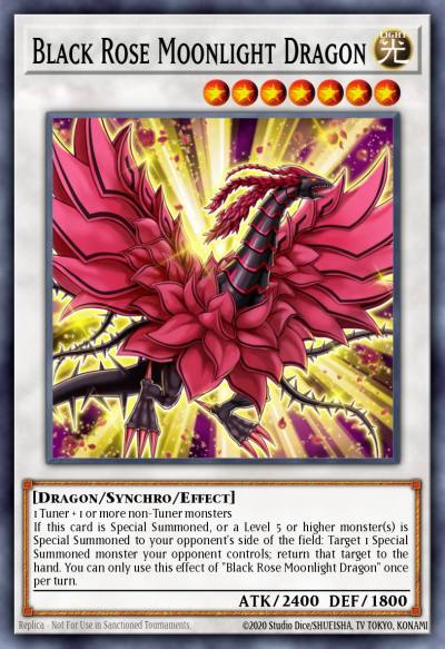 Black Rose Moonlight Dragon Super Rare HSRD-EN044 High-Speed Riders Yugioh card
