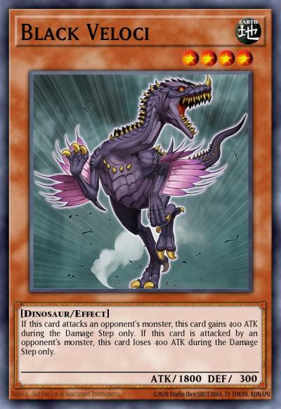 Black Veloci Rare BP03-EN037 Battle Pack 3 Monster League Yugioh card