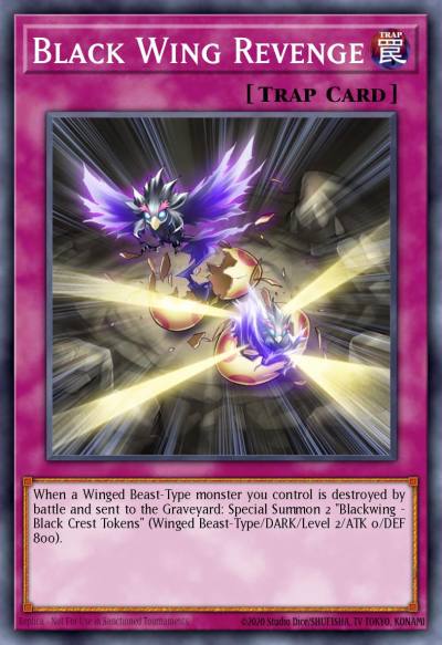 Black Wing Revenge Super Rare DRLG-EN031 Dragons of Legend Yugioh card