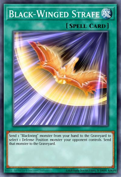 Black-Winged Strafe Common DP11-EN019 Duelist Pack Crow Yugioh card