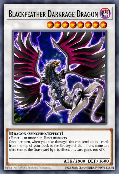 Blackfeather Darkrage Dragon Gold Secret Rare PGLD-EN017 Premium Gold Yugioh card