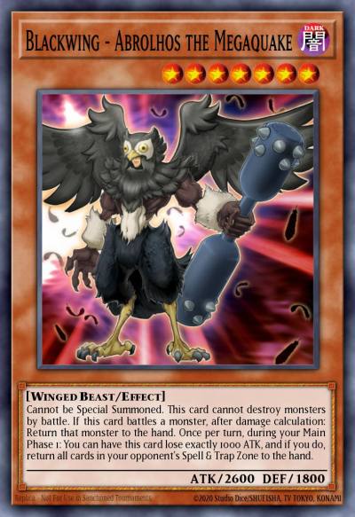 Blackwing - Abrolhos the Megaquake Common LC5D-EN125 Legendary Collection 5Ds Mega Pack Yugioh card