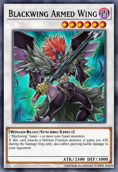 Blackwing Armed Wing Rare DP11-EN014 Duelist Pack Crow Yugioh card
