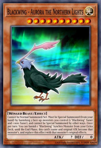 Blackwing - Aurora the Northern Lights Common LC5D-EN124 Legendary Collection 5Ds Mega Pack Yugioh card