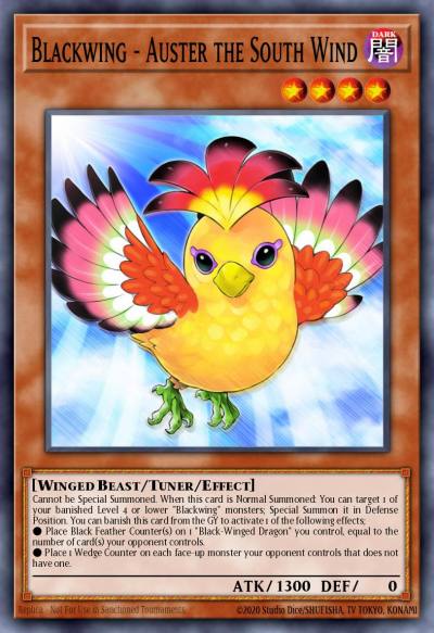 Blackwing - Auster the South Wind Common LDS2-EN041 Legendary Duelists Season 2 Yugioh card