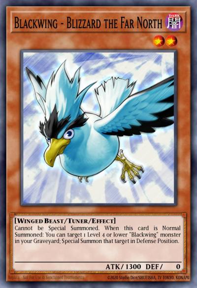 Blackwing - Blizzard the Far North Ultra Rare BLCR-EN059 Battles of Legend Crystal Revenge Yugioh card