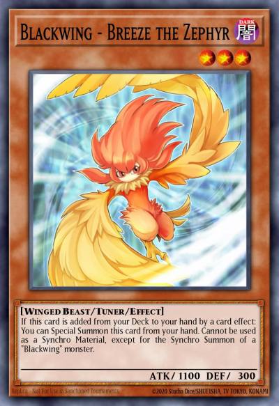 Blackwing - Breeze the Zephyr Ultra Rare BLCR-EN061 Battles of Legend Crystal Revenge Yugioh card