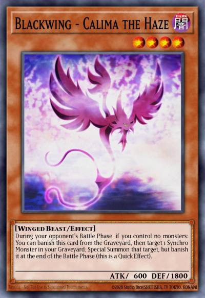 Blackwing - Calima the Haze Common LC5D-EN128 Legendary Collection 5Ds Mega Pack Yugioh card