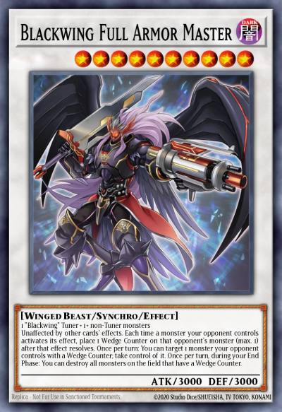 Blackwing Full Armor Master Ultra Rare BLCR-EN064 Battles of Legend Crystal Revenge Yugioh card