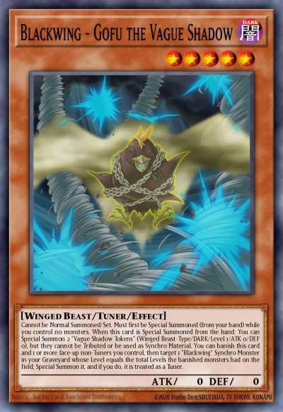 Blackwing - Gofu the Vague Shadow Common MP17-EN068 2017 Mega-Tin Mega Pack Yugioh card