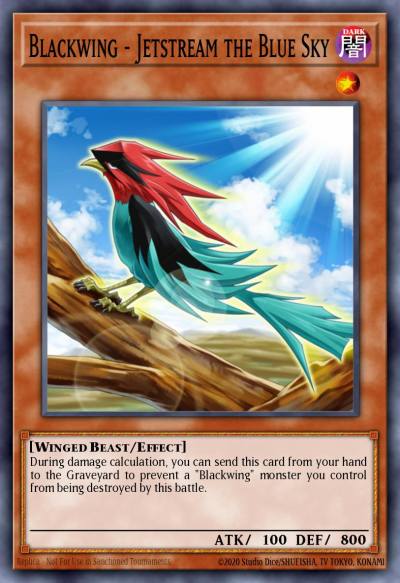 Blackwing - Jetstream the Blue Sky Ultra Rare DP11-EN011 Duelist Pack Crow Yugioh card