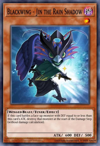Blackwing - Jin the Rain Shadow Rare EXVC-EN096 Extreme Victory Yugioh card