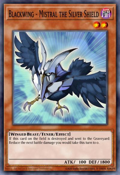 Blackwing - Mistral the Silver Shield Common ANPR-EN004 Ancient Prophecy Yugioh card