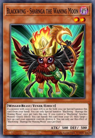 Blackwing - Sharnga the Waning Moon Ultra Rare BLMR-EN039 Battles of Legend Monstrous Revenge Yugioh card