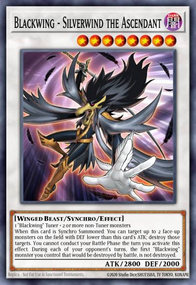 Blackwing - Silverwind the Ascendant Rare DP11-EN015 Duelist Pack Crow Yugioh card