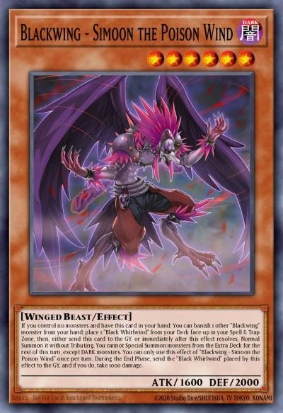 Blackwing - Simoon the Poison Wind Super Rare RA01-EN012 25th Anniversary Rarity Collection Yugioh card