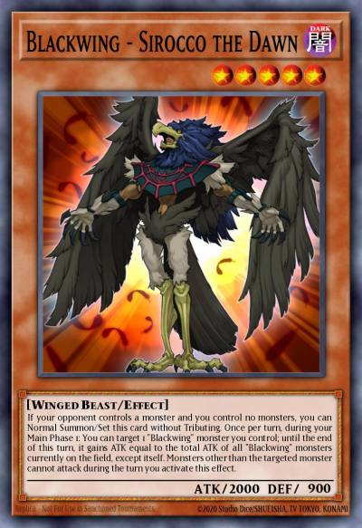 Blackwing - Sirocco the Dawn Ultra Rare BLCR-EN058 Battles of Legend Crystal Revenge Yugioh card