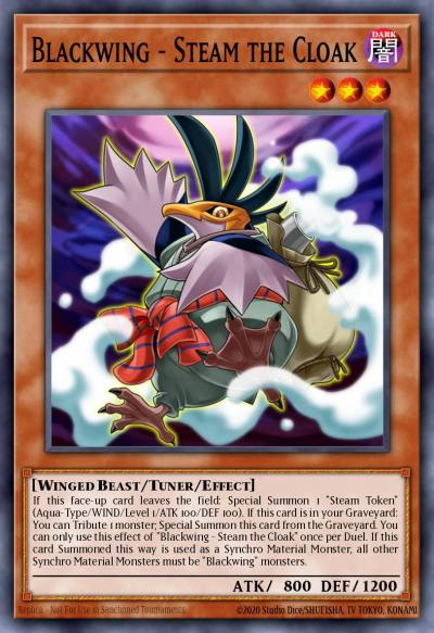 Blackwing - Steam the Cloak Super Rare DRLG-EN028 Dragons of Legend Yugioh card